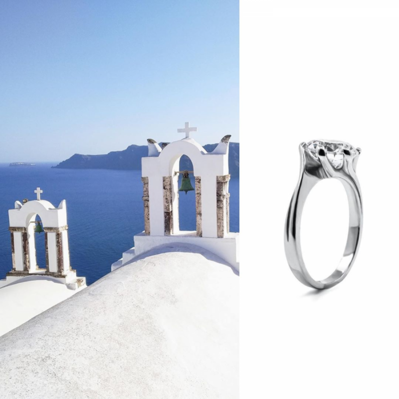 šperky milan jiříček zásnubní prsten santorini