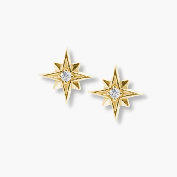 zlaté náušnice hvězdy mini stella