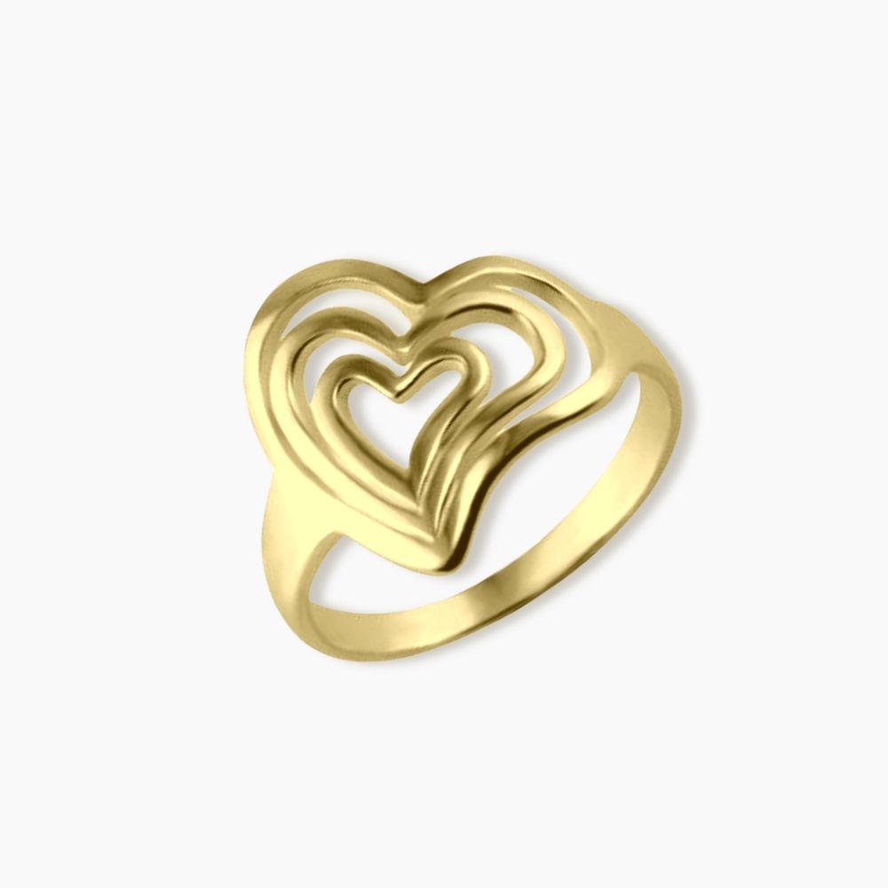 zlatý prsten srdce Amorette