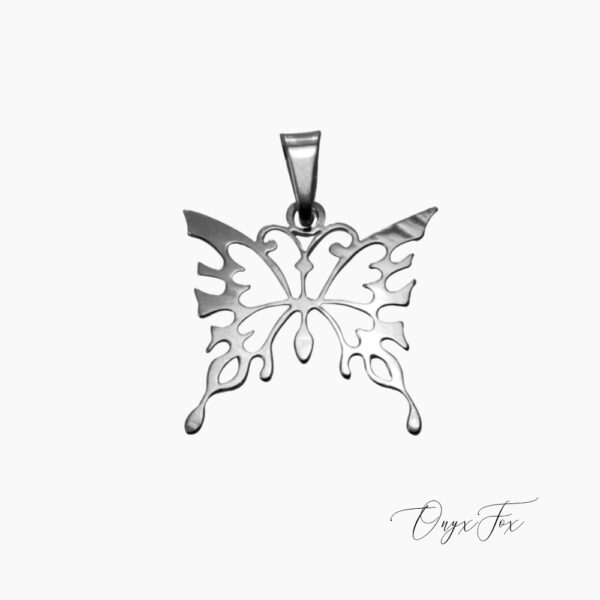 stříbrný přívěsek motýl Onyx Fox šperky