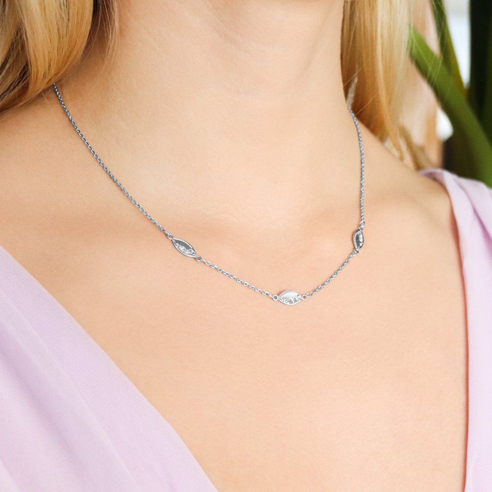 stříbrný náhrdelník Clary