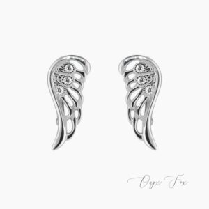 stříbrné náušnice andělská křídla