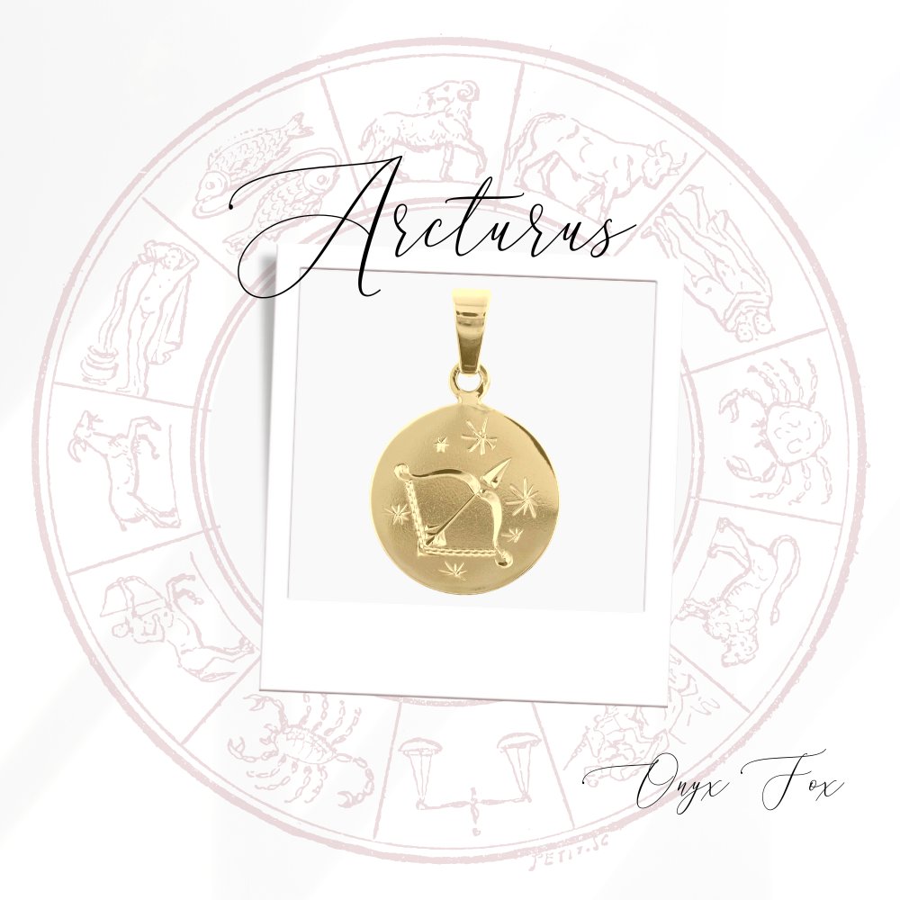 zlatý přívěsek znamení zvěrokruhu Arcturus