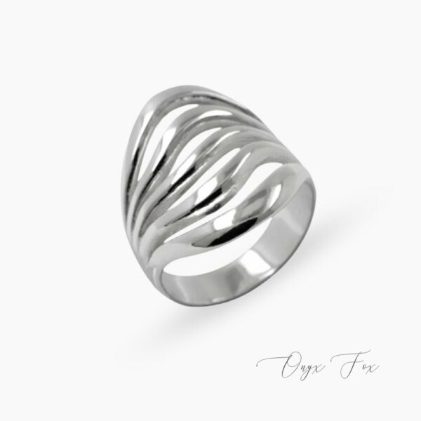 moderní stříbrný prsten Harper