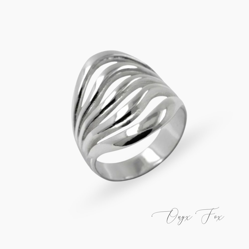 moderní stříbrný prsten Harper