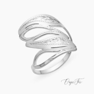 Feya stříbrný prsten onyx fox z úhlu