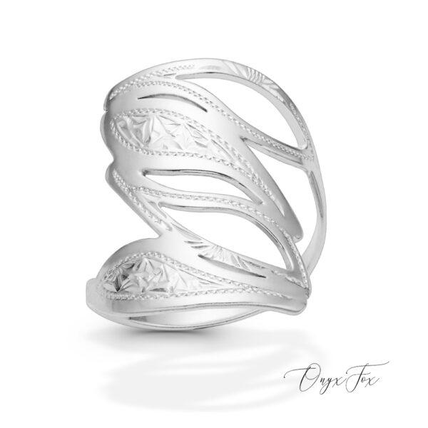 Feya stříbrný prsten onyx fox zezhora