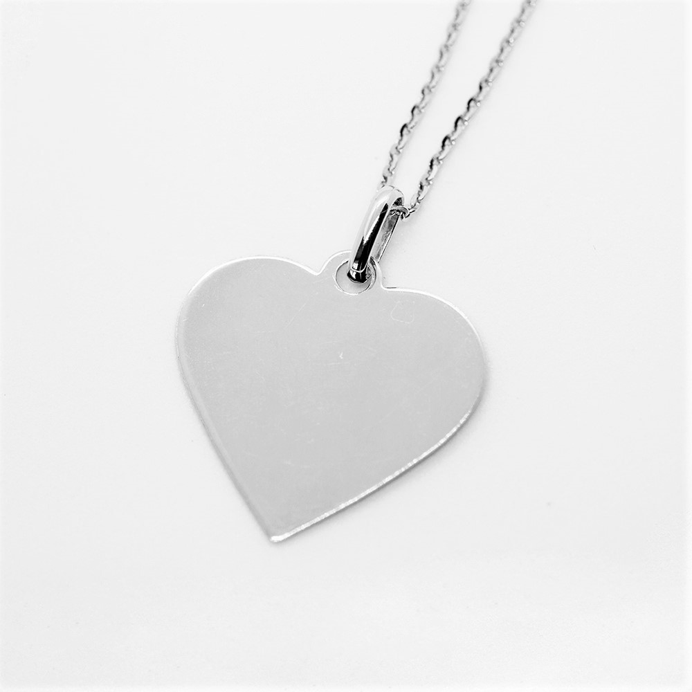 srdce stříbrný personalizovaný náhrdelník šperky onyx fox