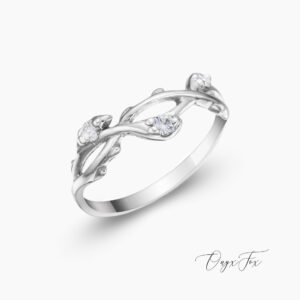 Arwen stříbrný prsten onyx fox z úhlu